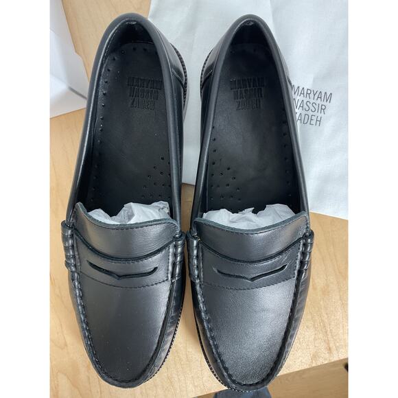 Maryum Nassir Zadeh Women's Alan Loafer Black Leather Size EU 41/10 - Picture 5 of 7